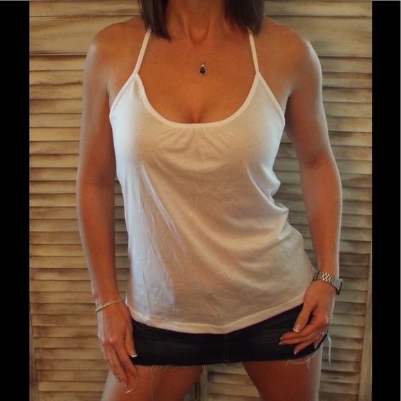 Scoop Mesh Racerback Tank White - Picture 10 of 10